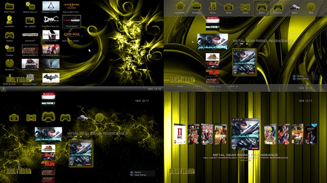 Abstract Yellow Theme preview